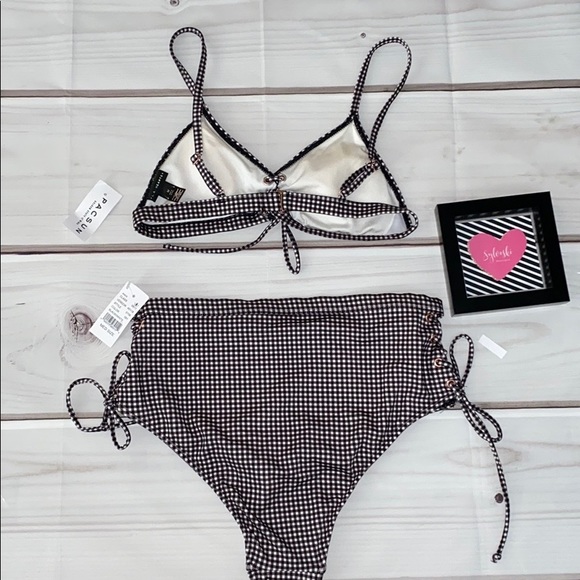 🖤LA HEARTS CHECKERED  BIKIN SET NWT - Picture 3 of 5